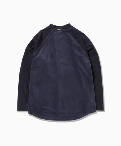 and wander fleece base band collar shirt / 輕量保暖立領襯衫