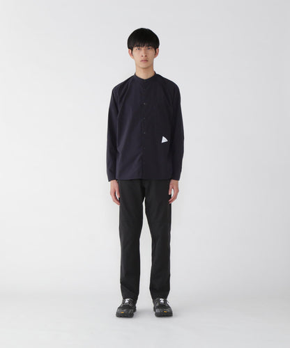 and wander fleece base band collar shirt / 輕量保暖立領襯衫