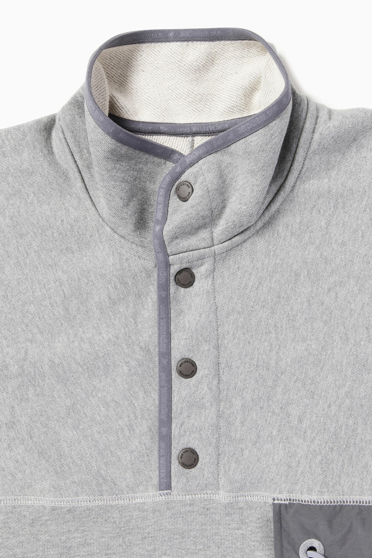 and wander sweat pullover / 重磅棉質半開襟衫