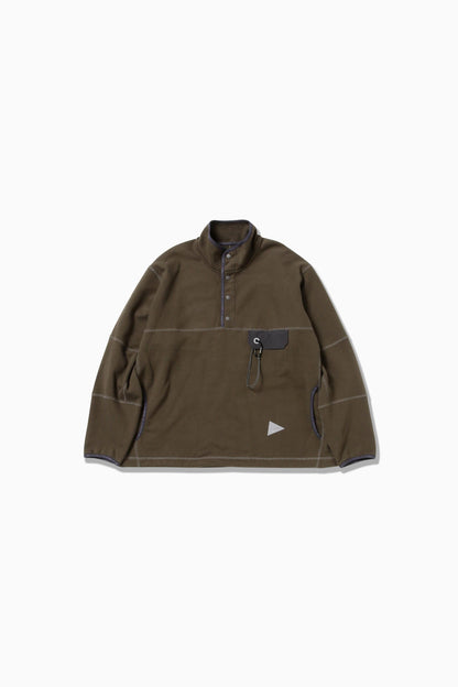 and wander sweat pullover / 重磅棉質半開襟衫