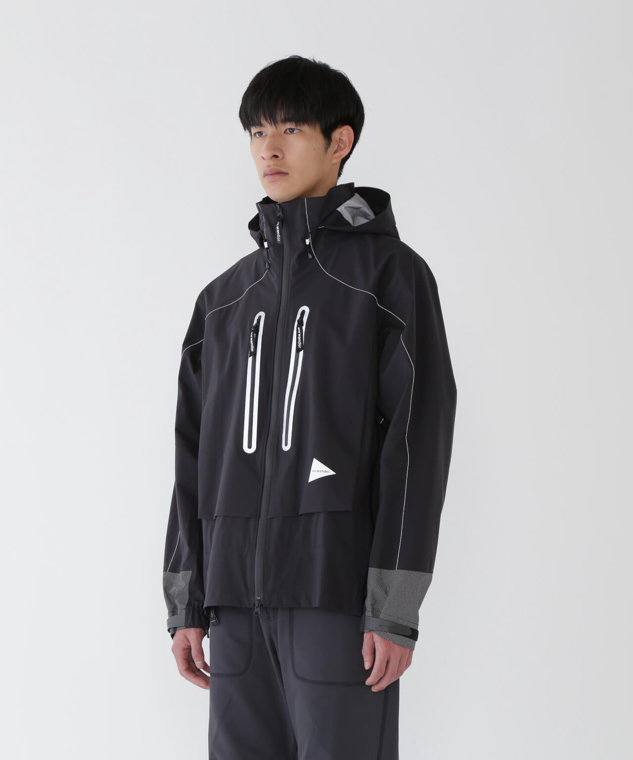 and wander PERTEX SHIELD rain jacket / 3L 立體剪裁防水外套