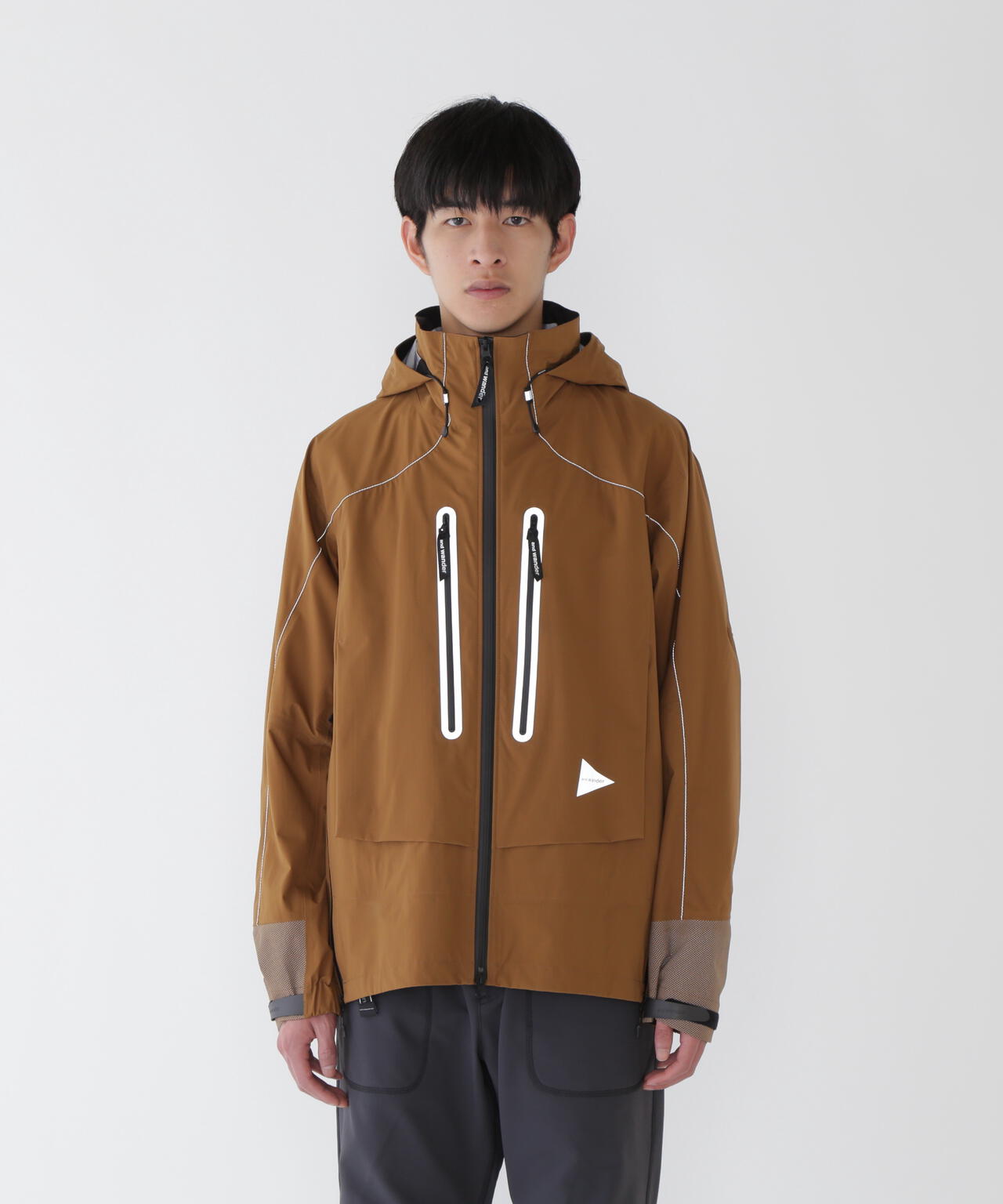 and wander PERTEX SHIELD rain jacket / 3L 立體剪裁防水外套