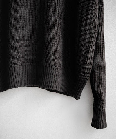 U.S. POLO ASSN.  / 寬鬆畦編刺繡 半拉鍊針織衫（日本聯名限定）