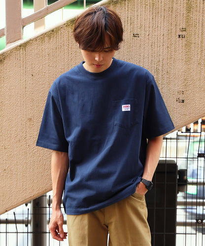 BEN DAVIS BIG POCKET TEE  / 復古小標 重磅口袋 短袖T恤