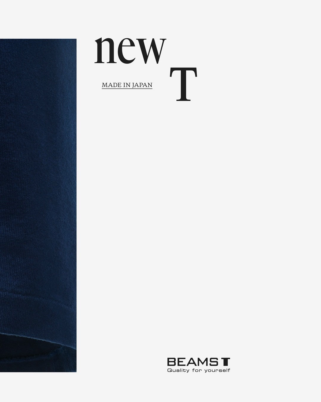 BEAMS newT Made in Japan / 日本製 高密度雙股天竺 短袖T恤