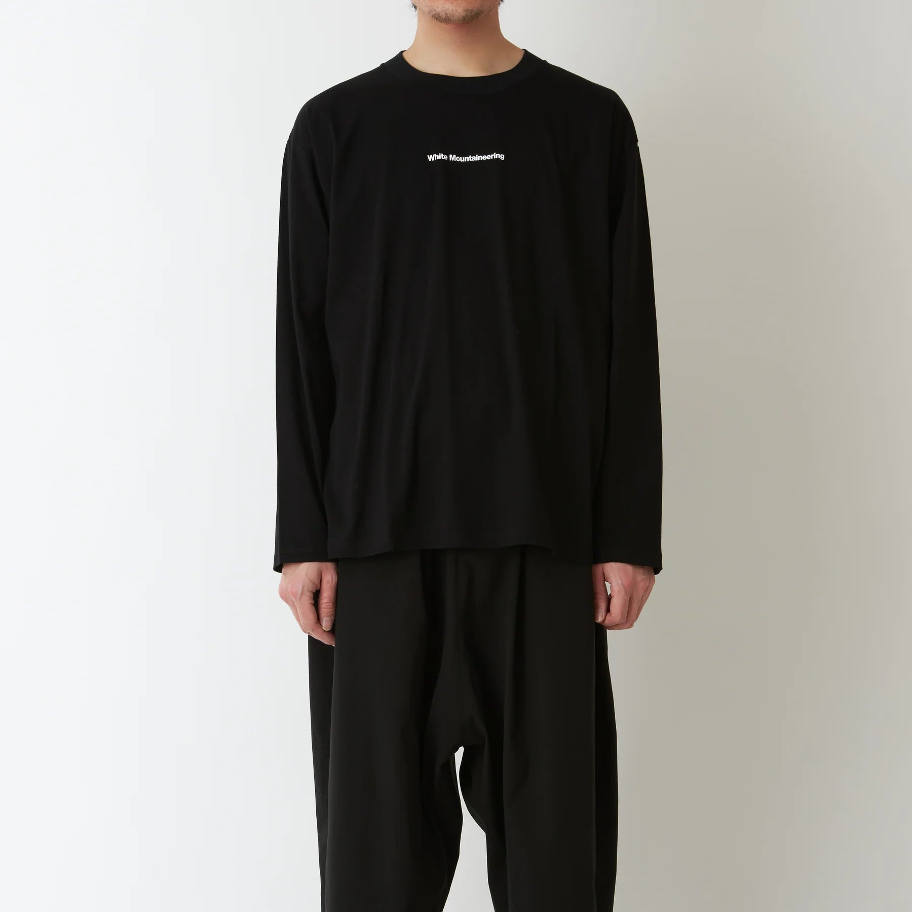 White Mountaineering WM LOGO L/S TEE  / 素t