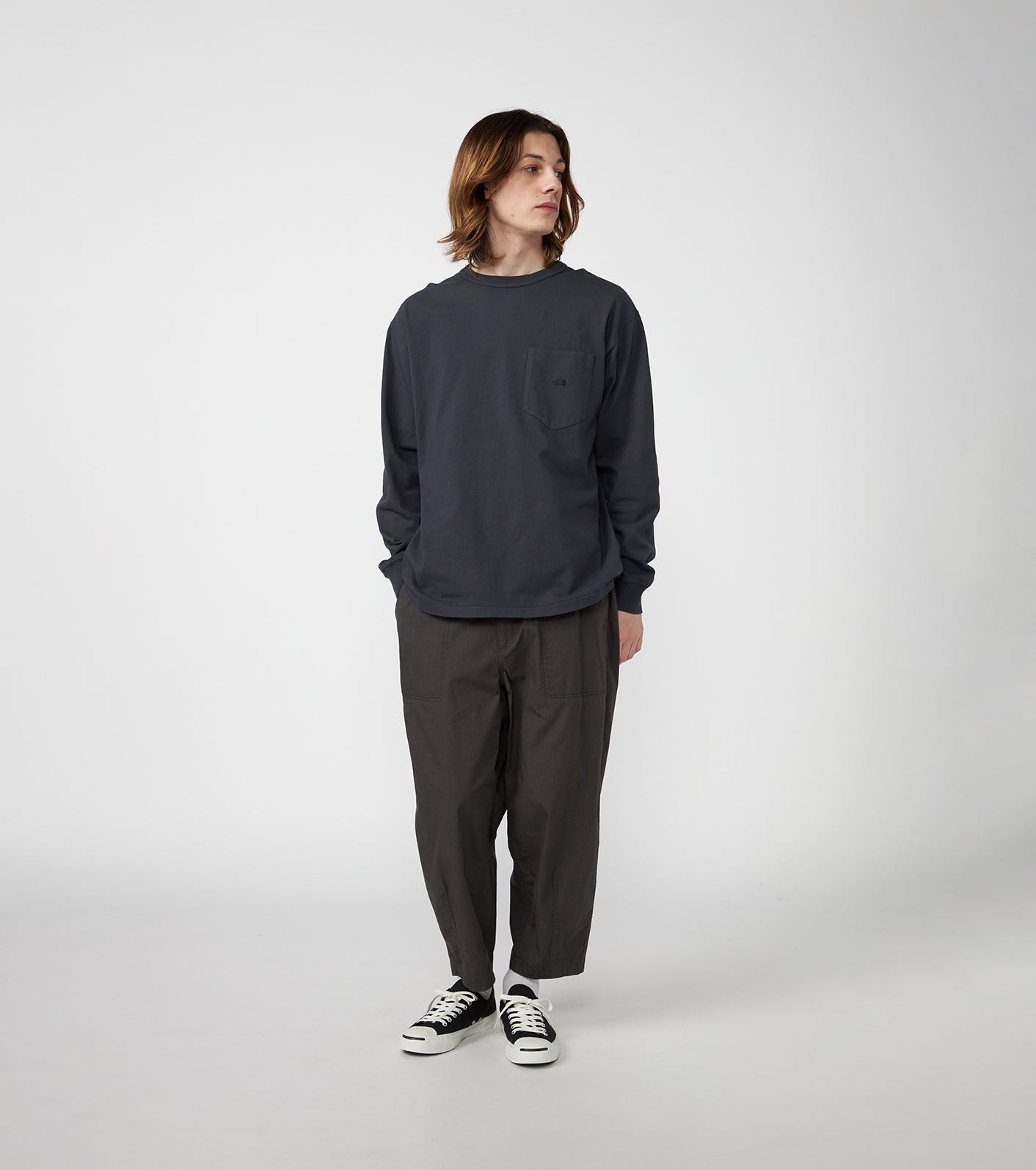 THE NORTH FACE Purple Label 8oz Field Long Sleeve Pocket Tee / 8oz 口袋長袖T恤