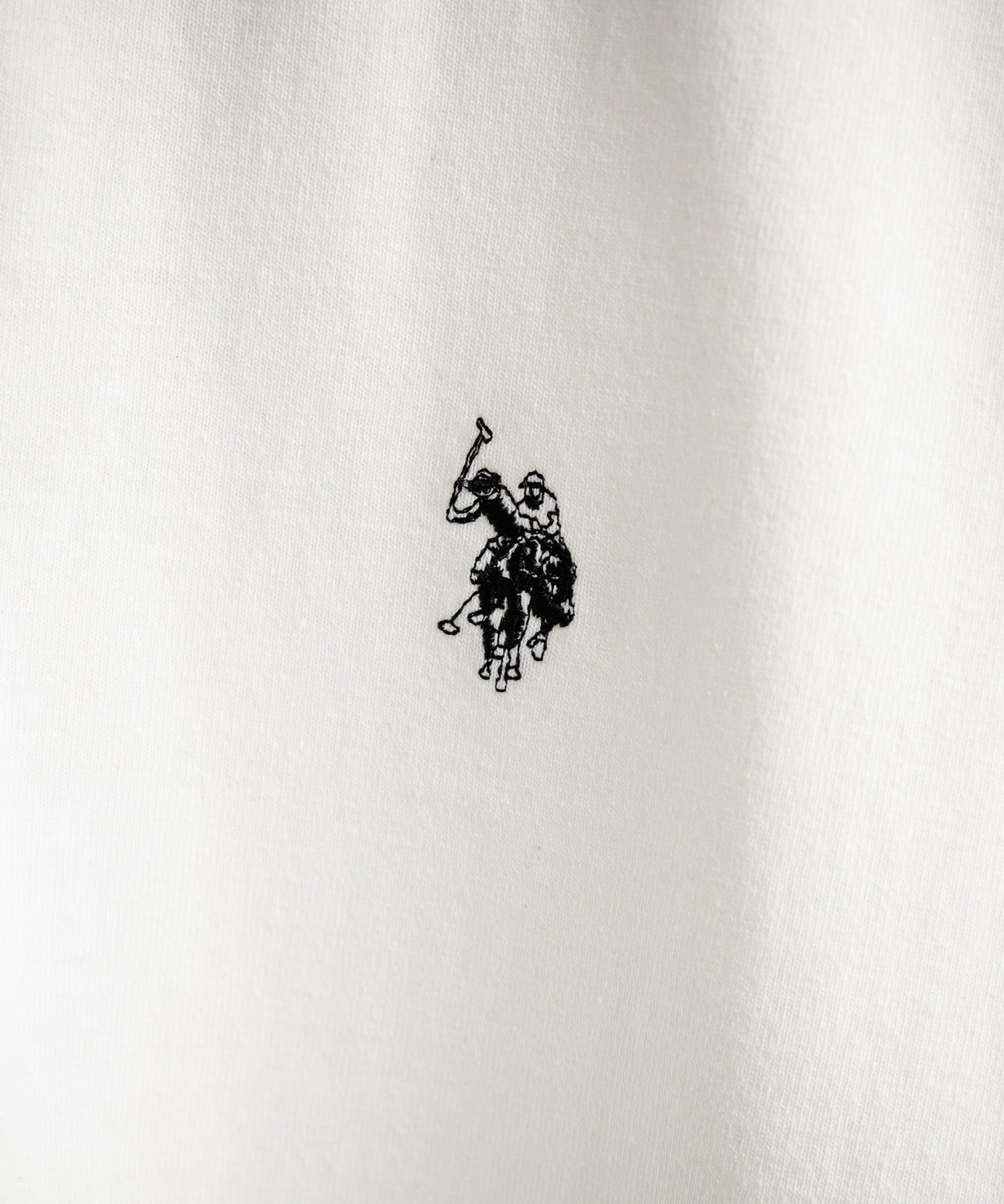 U.S. POLO ASSN. / 半拉鍊刺繡短袖 Polo 衫