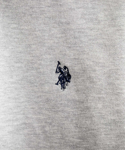 U.S. POLO ASSN. / 寬鬆 刷毛刺繡 半拉鍊開襟衫（日本聯名限定）