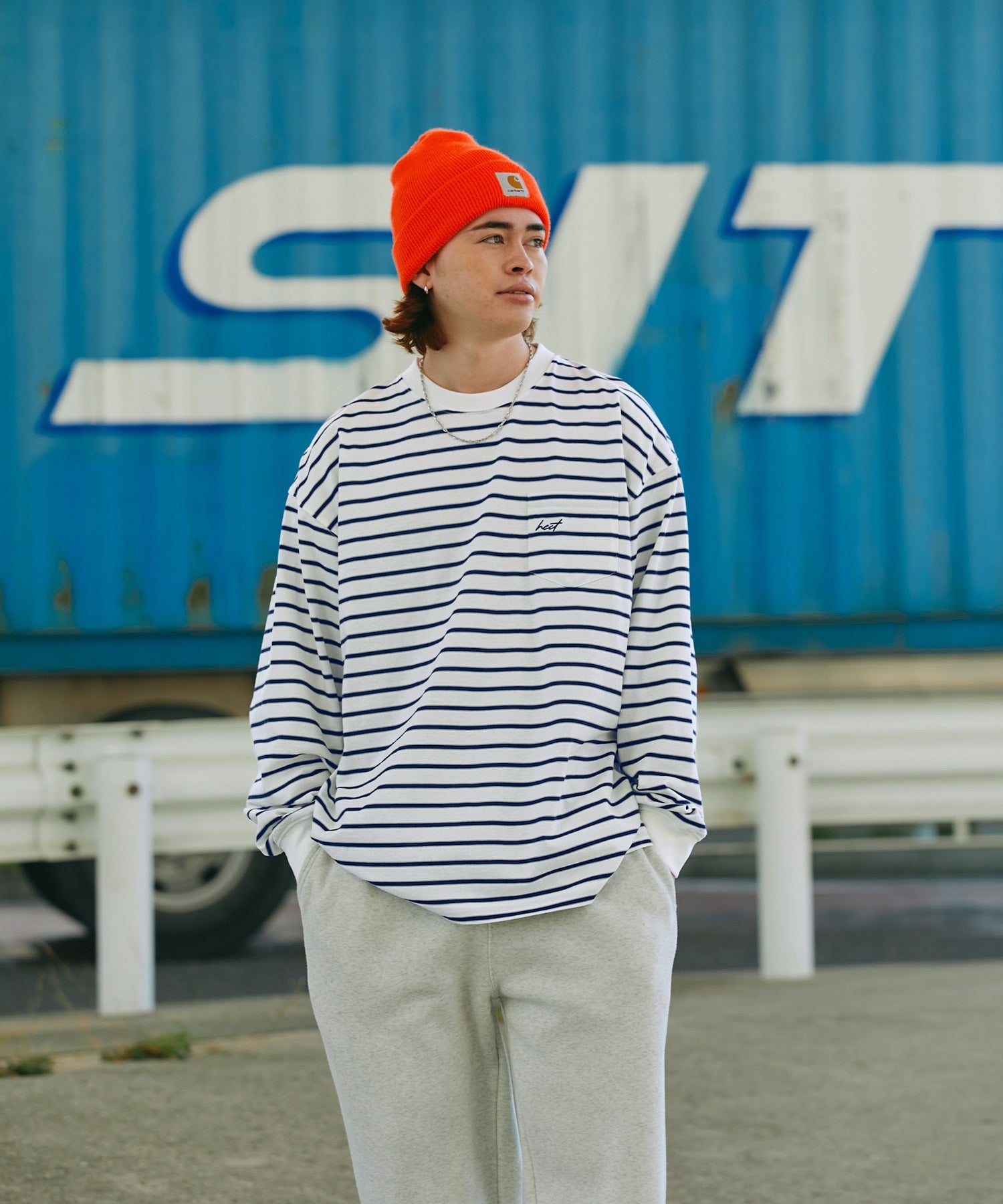 HECT / 條紋長袖T恤