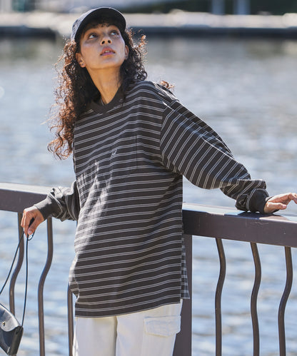 HECT / 條紋長袖T恤