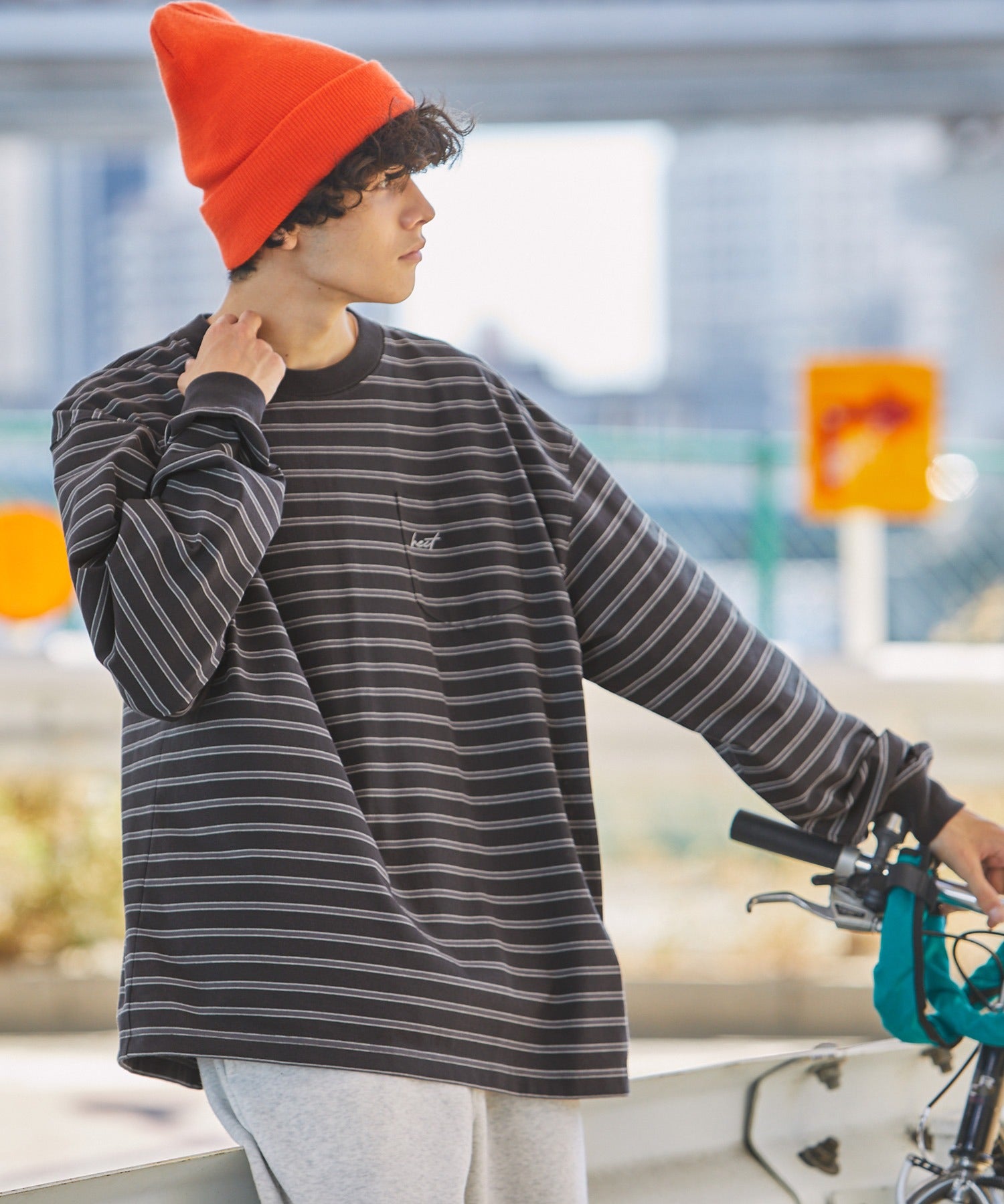 HECT / 條紋長袖T恤