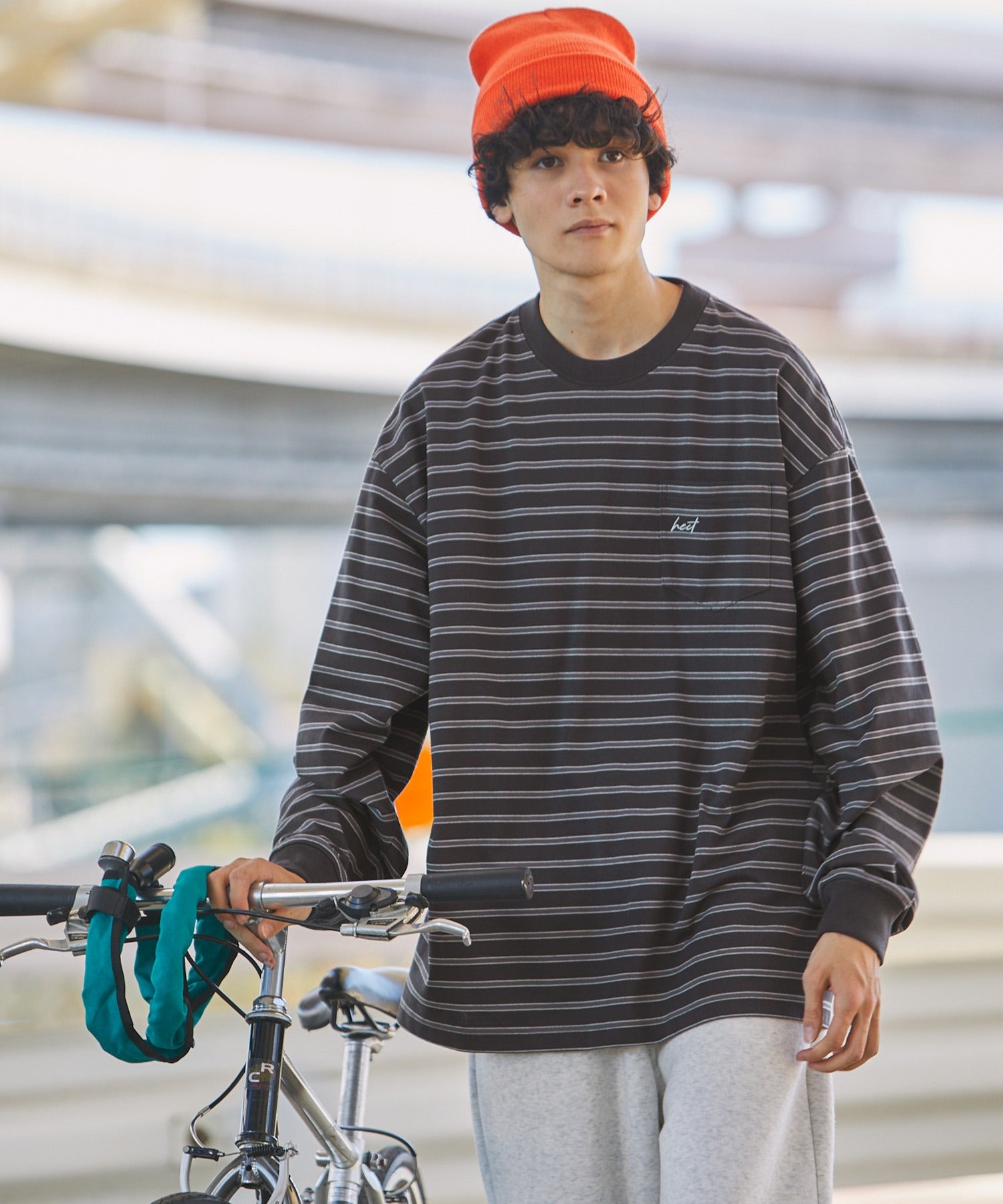 HECT / 條紋長袖T恤