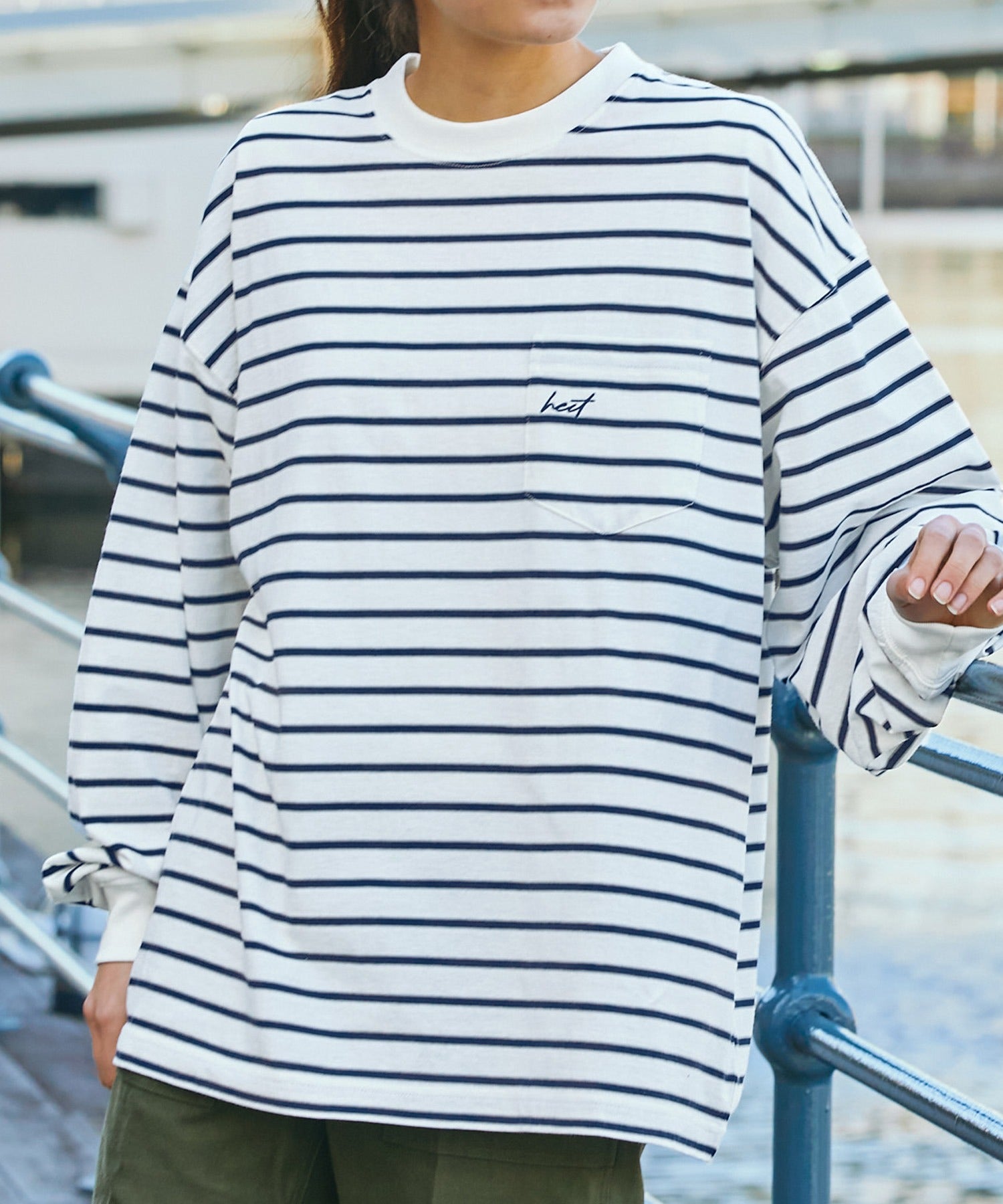 HECT / 條紋長袖T恤