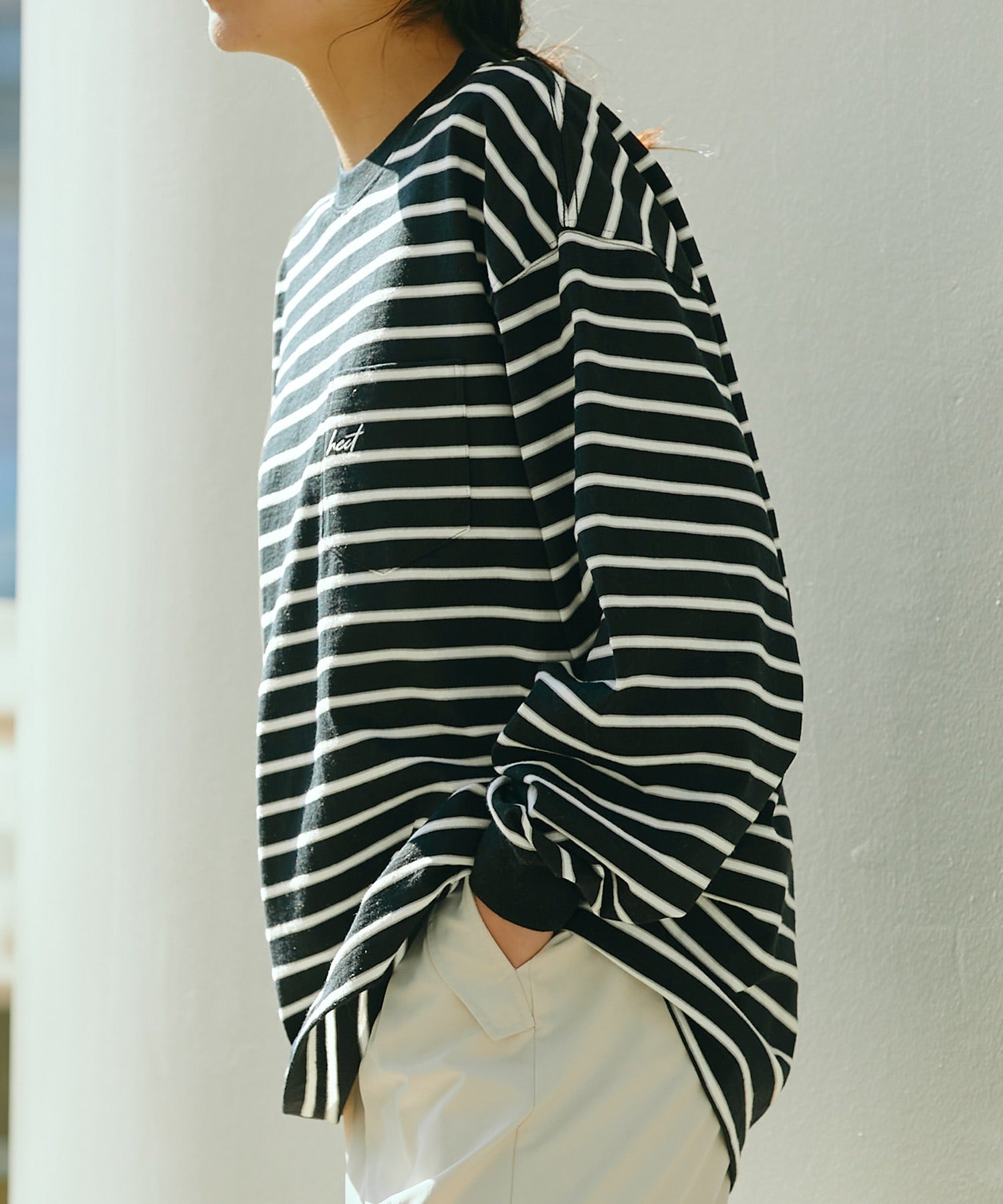 HECT / 條紋長袖T恤