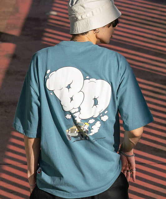 BEN DAVIS MOKING 4WD TEE / SMOKING 4WD TEE｜立體發泡印花短袖T恤