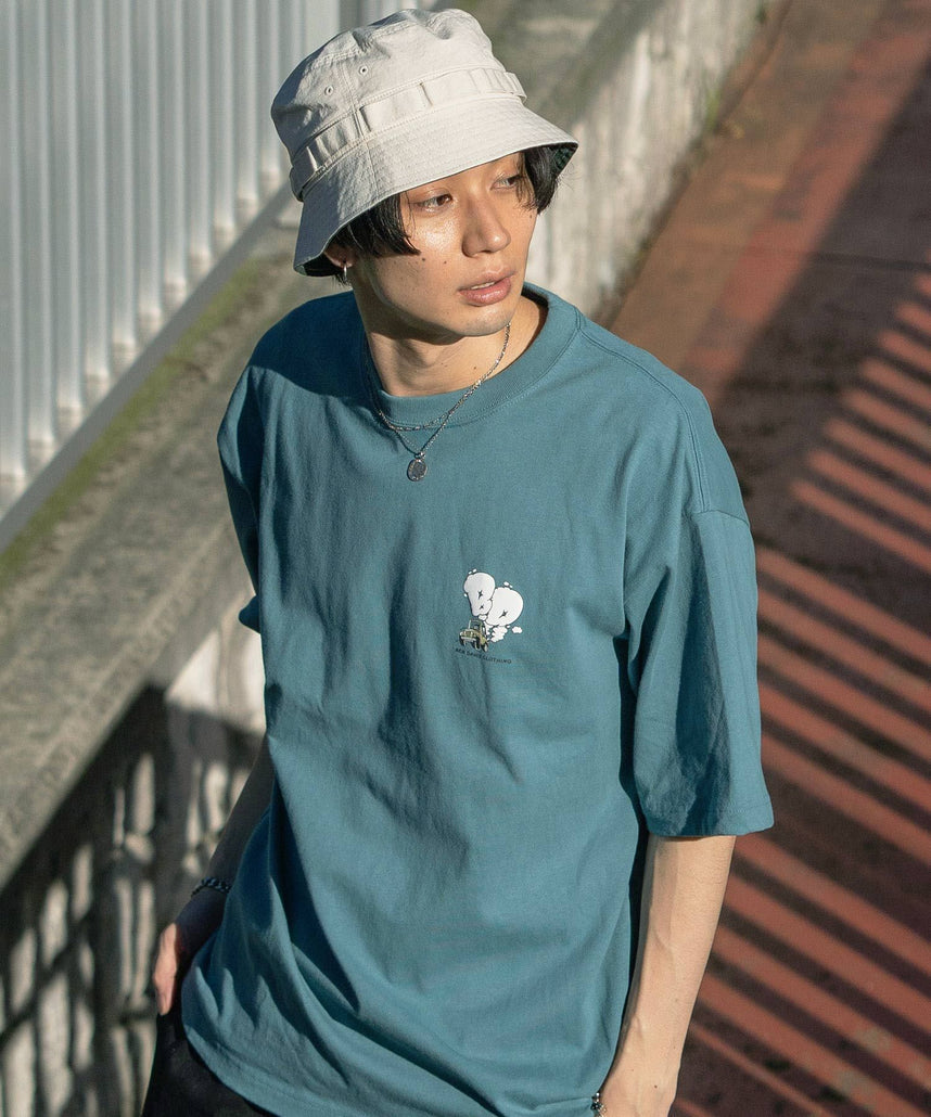 BEN DAVIS MOKING 4WD TEE / SMOKING 4WD TEE｜立體發泡印花 短袖T恤