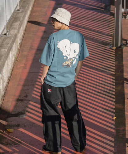 BEN DAVIS MOKING 4WD TEE / SMOKING 4WD TEE｜立體發泡印花 短袖T恤
