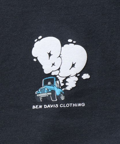 BEN DAVIS MOKING 4WD TEE / SMOKING 4WD TEE｜立體發泡印花 短袖T恤