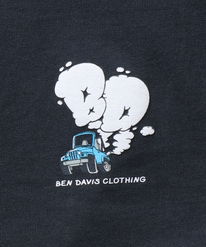 BEN DAVIS MOKING 4WD TEE / SMOKING 4WD TEE｜立體發泡印花 短袖T恤