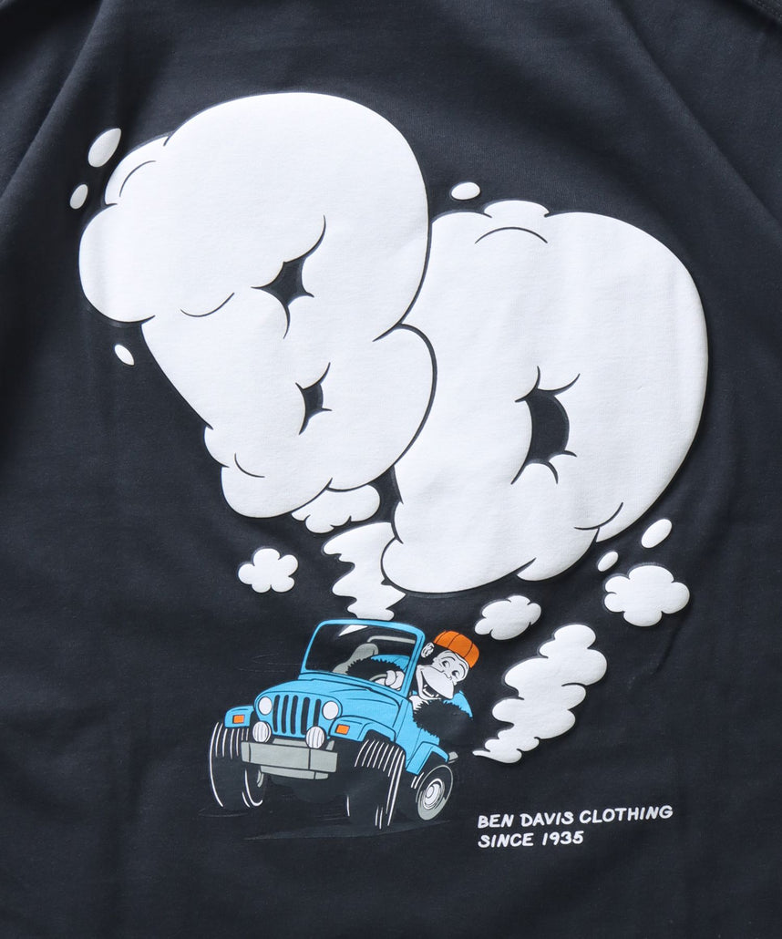 BEN DAVIS MOKING 4WD TEE / SMOKING 4WD TEE｜立體發泡印花 短袖T恤