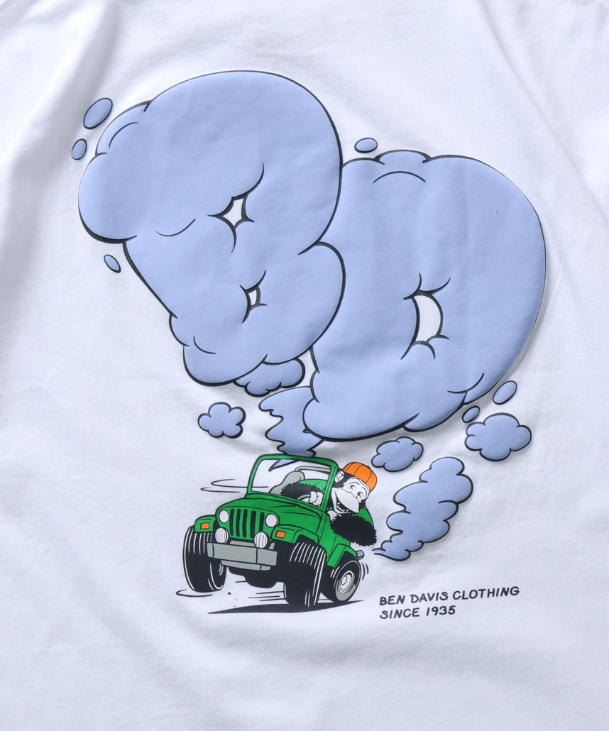 BEN DAVIS MOKING 4WD TEE / SMOKING 4WD TEE｜立體發泡印花 短袖T恤