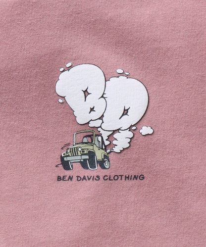 BEN DAVIS MOKING 4WD TEE / SMOKING 4WD TEE｜立體發泡印花 短袖T恤