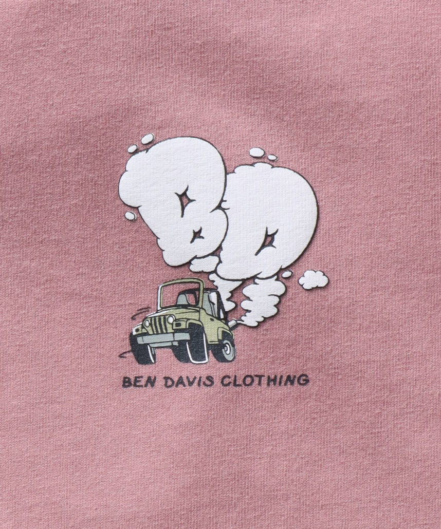 BEN DAVIS MOKING 4WD TEE / SMOKING 4WD TEE｜立體發泡印花 短袖T恤