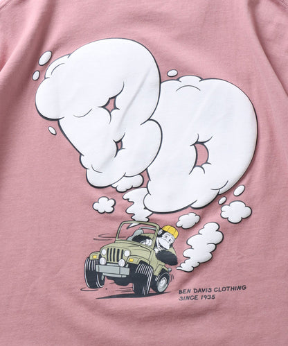 BEN DAVIS MOKING 4WD TEE / SMOKING 4WD TEE｜立體發泡印花 短袖T恤