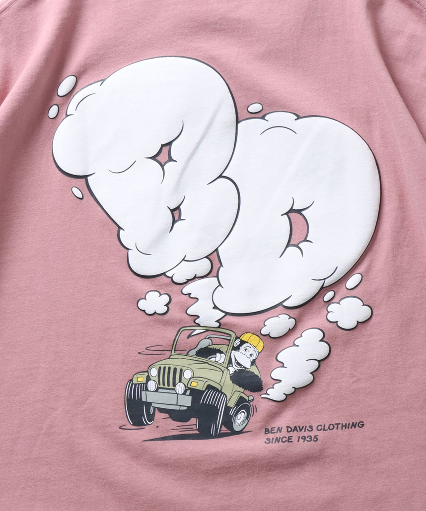 BEN DAVIS MOKING 4WD TEE / SMOKING 4WD TEE｜立體發泡印花 短袖T恤