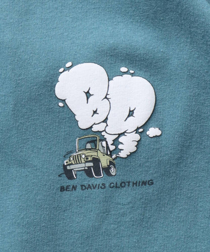 BEN DAVIS MOKING 4WD TEE / SMOKING 4WD TEE｜立體發泡印花 短袖T恤