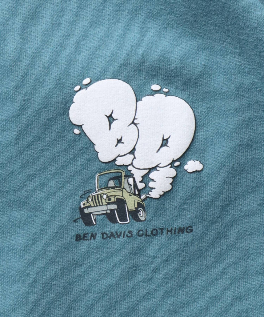 BEN DAVIS MOKING 4WD TEE / SMOKING 4WD TEE｜立體發泡印花 短袖T恤