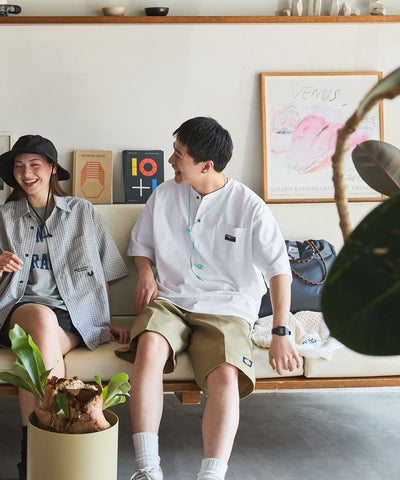 THE CRAFT CREW PRODUCTS / 抗菌防臭 重磅棉質 亨利領 短袖T恤