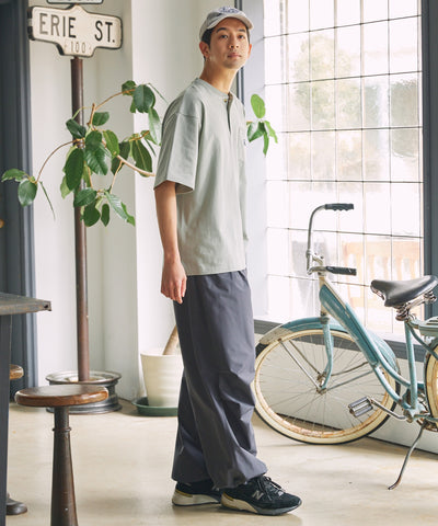 THE CRAFT CREW PRODUCTS / 抗菌防臭 重磅棉質 亨利領 短袖T恤