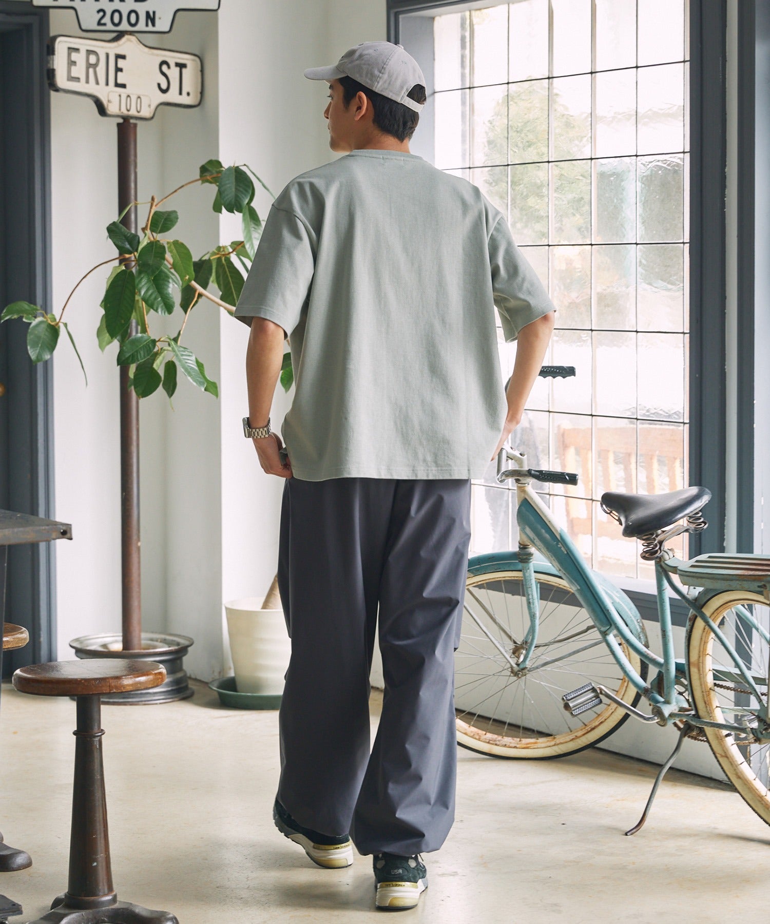 THE CRAFT CREW PRODUCTS / 抗菌防臭 重磅棉質 亨利領 短袖T恤