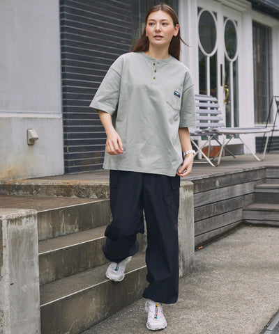 THE CRAFT CREW PRODUCTS / 抗菌防臭 重磅棉質 亨利領 短袖T恤