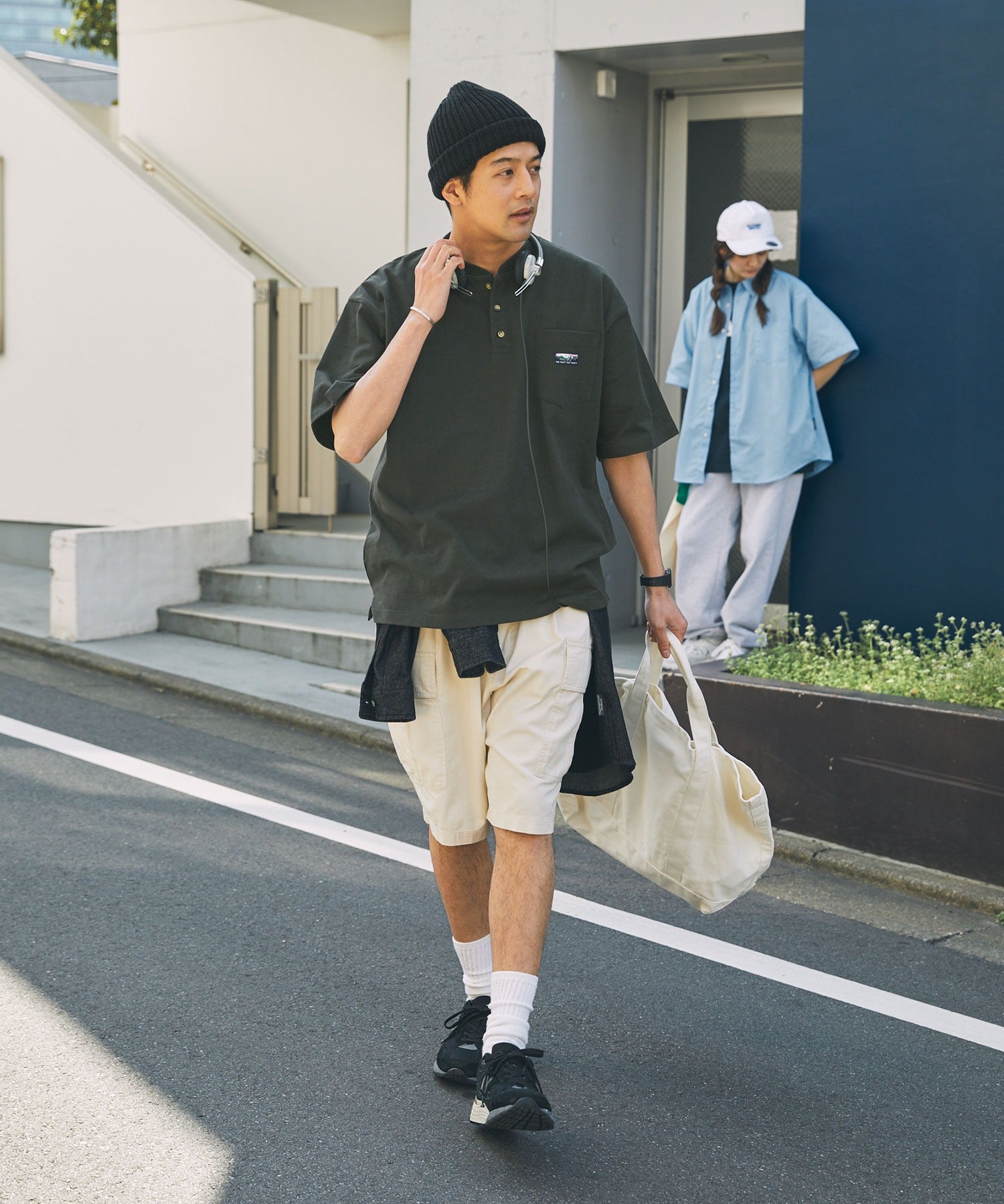 THE CRAFT CREW PRODUCTS / 抗菌防臭 重磅棉質 亨利領 短袖T恤