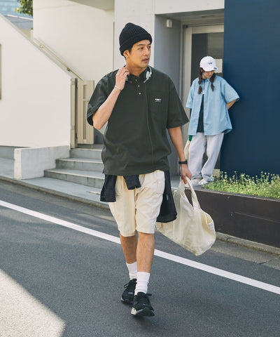 THE CRAFT CREW PRODUCTS / 抗菌防臭 重磅棉質 亨利領 短袖T恤
