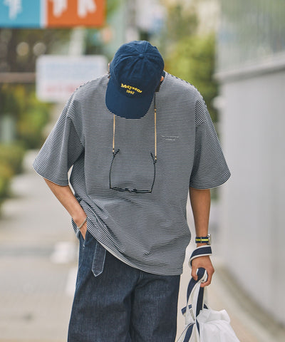 THE CRAFT CREW PRODUCTS / 抽繩設計 條紋短袖T恤