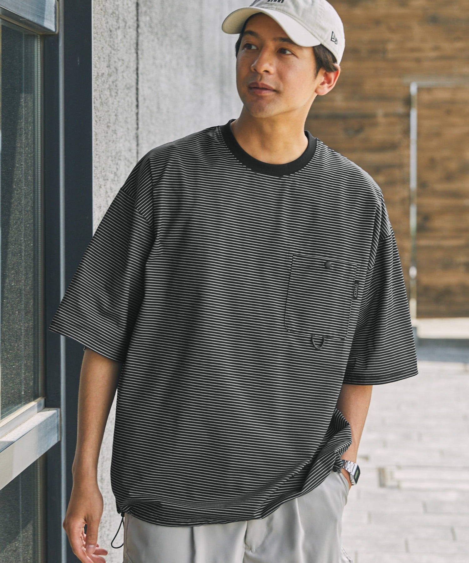 限量補貨!! THE CRAFT CREW PRODUCTS TECH FABRIC / 涼感速乾 抽繩下擺 口袋短袖T恤