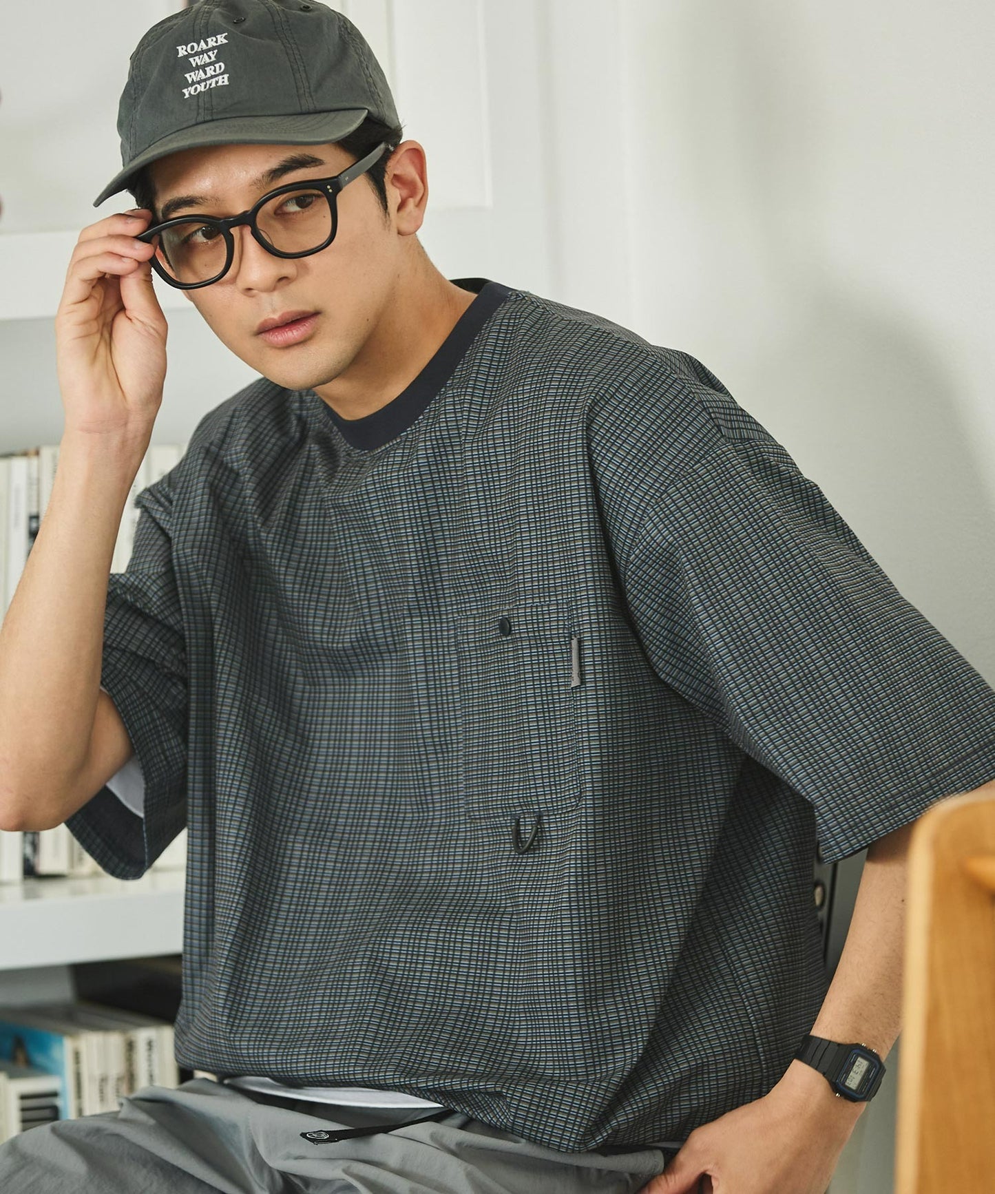 THE CRAFT CREW PRODUCTS TECH FABRIC / 涼感速乾 抽繩下擺 口袋短袖T恤