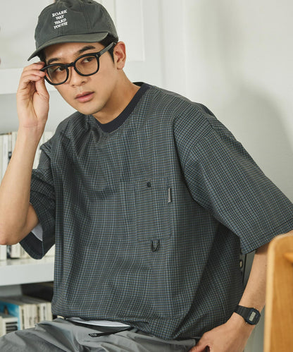 THE CRAFT CREW PRODUCTS TECH FABRIC / 涼感速乾 抽繩下擺 口袋短袖T恤