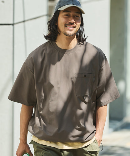 THE CRAFT CREW PRODUCTS TECH FABRIC / 涼感速乾 抽繩下擺 口袋短袖T恤