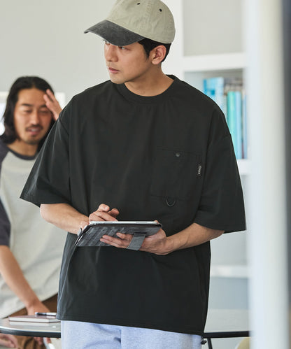 THE CRAFT CREW PRODUCTS TECH FABRIC / 涼感速乾 抽繩下擺 口袋短袖T恤