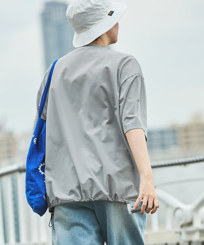THE CRAFT CREW PRODUCTS TECH FABRIC / 涼感速乾 抽繩下擺 口袋短袖T恤