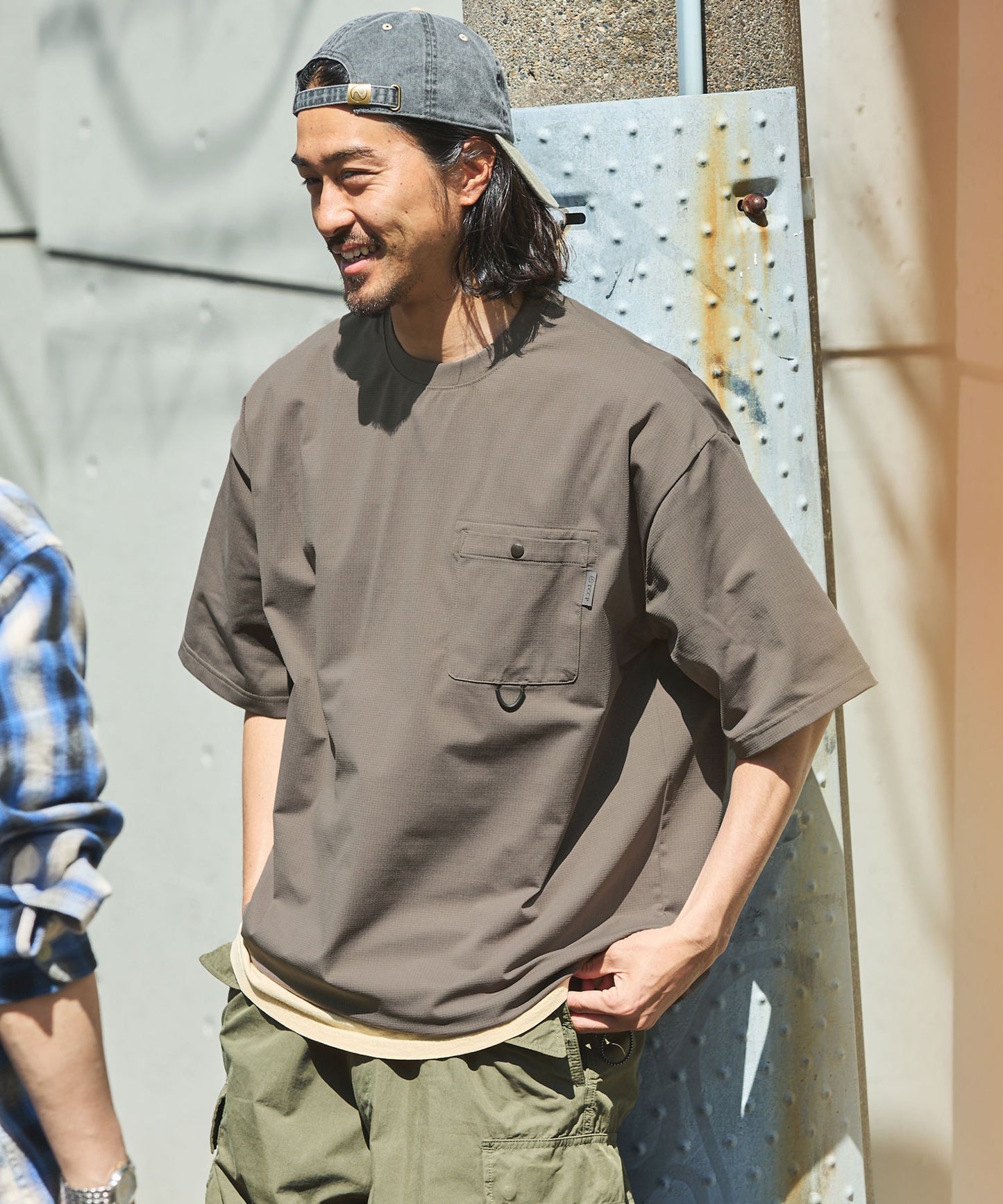 THE CRAFT CREW PRODUCTS TECH FABRIC / 涼感速乾 抽繩下擺 口袋短袖T恤