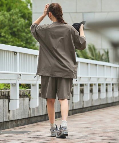 THE CRAFT CREW PRODUCTS TECH FABRIC / 涼感速乾 抽繩下擺 口袋短袖T恤