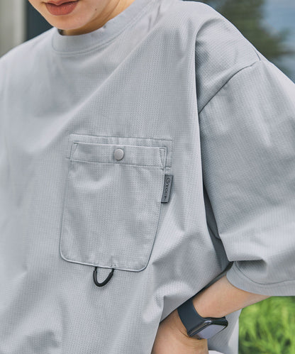THE CRAFT CREW PRODUCTS TECH FABRIC / 涼感速乾 抽繩下擺 口袋短袖T恤