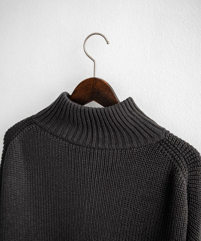U.S. POLO ASSN.  / 寬鬆畦編刺繡 半拉鍊針織衫（日本聯名限定）