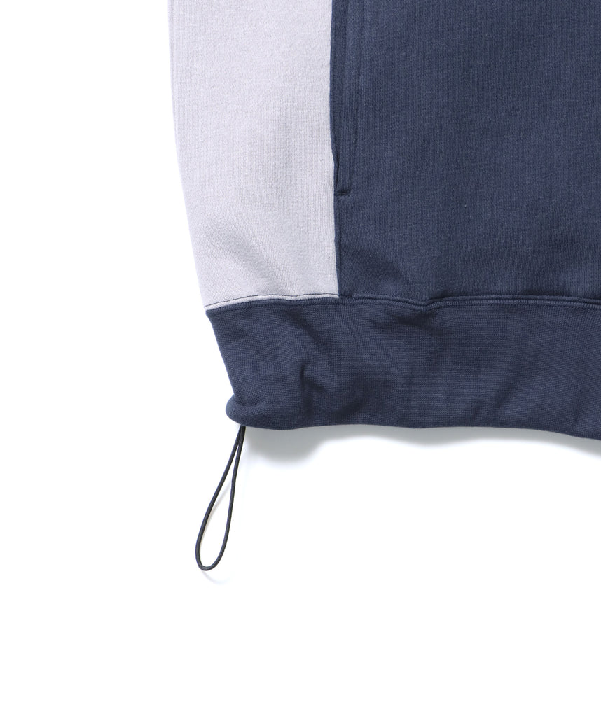 現貨供應，灰藍M，BEN DAVIS PIPING HALF ZIP SWEAT / Y2K立領衫